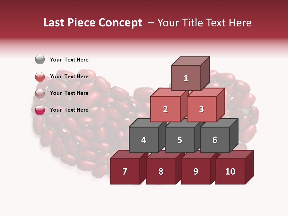 Bunch Of Red Beans Look Like One Big Bean PowerPoint Template