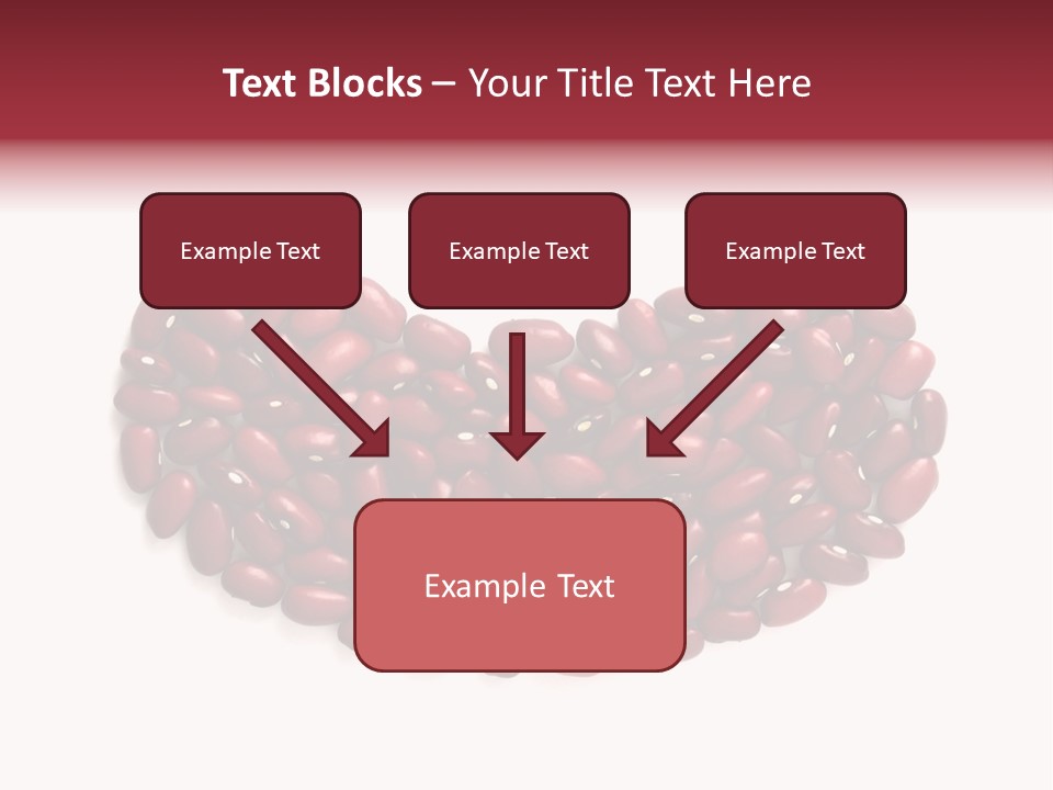 Bunch Of Red Beans Look Like One Big Bean PowerPoint Template