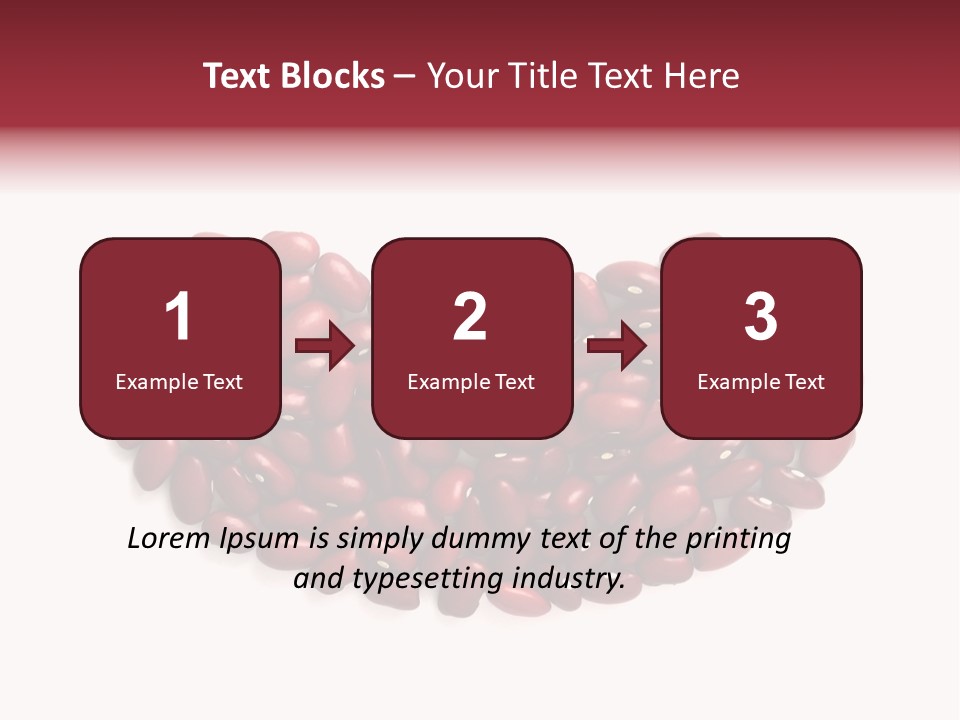 Bunch Of Red Beans Look Like One Big Bean PowerPoint Template