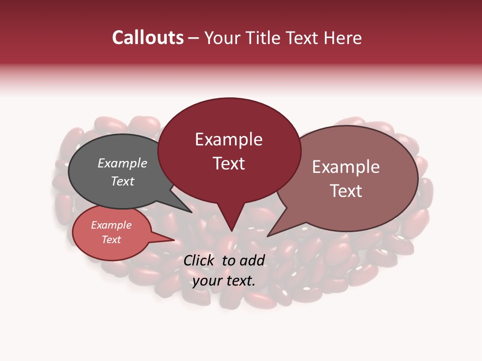 Bunch Of Red Beans Look Like One Big Bean PowerPoint Template