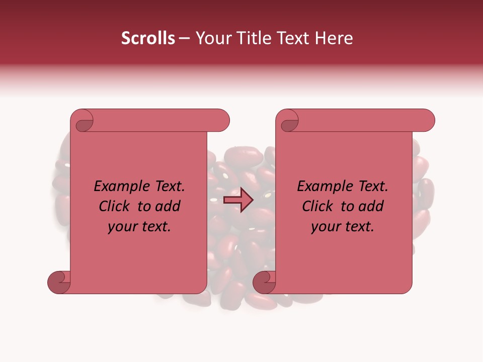 Bunch Of Red Beans Look Like One Big Bean PowerPoint Template