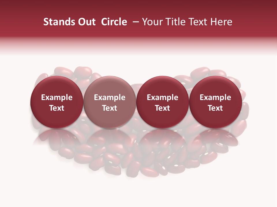 Bunch Of Red Beans Look Like One Big Bean PowerPoint Template