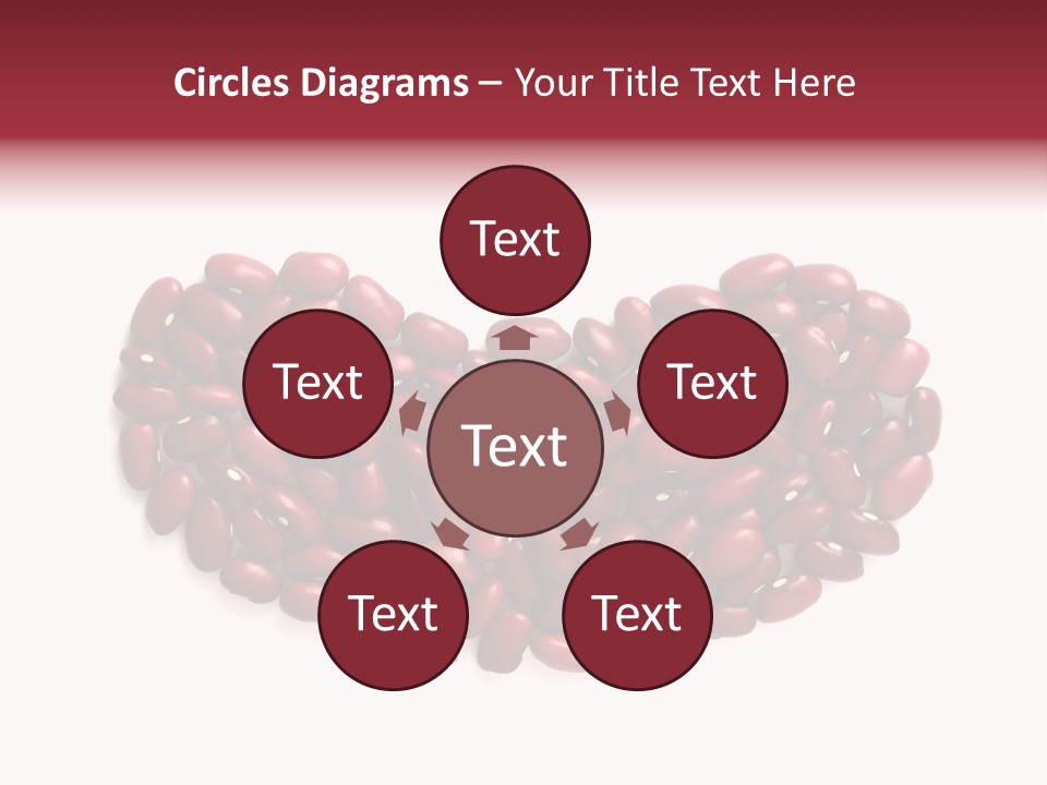 Bunch Of Red Beans Look Like One Big Bean PowerPoint Template