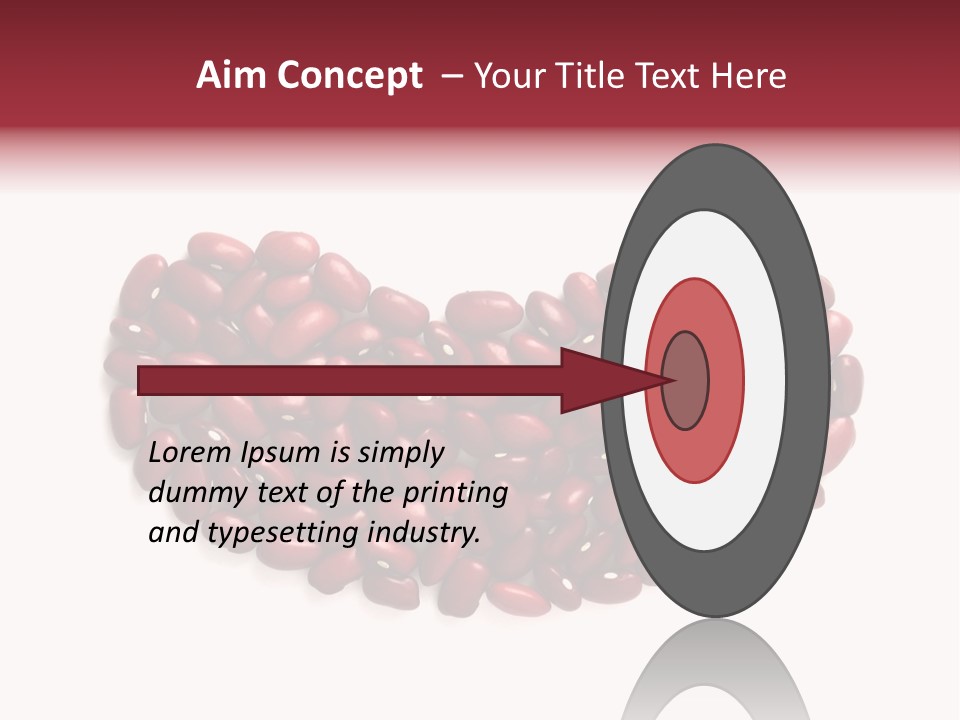 Bunch Of Red Beans Look Like One Big Bean PowerPoint Template