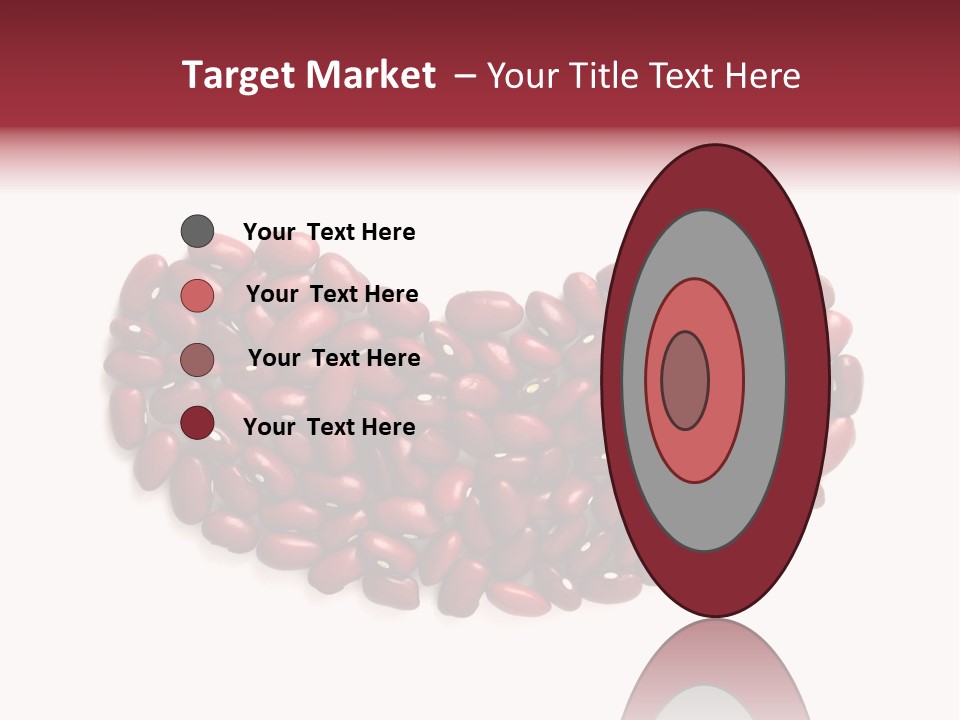 Bunch Of Red Beans Look Like One Big Bean PowerPoint Template