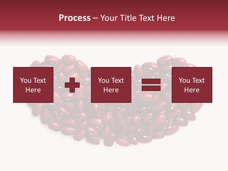 Bunch Of Red Beans Look Like One Big Bean PowerPoint Template