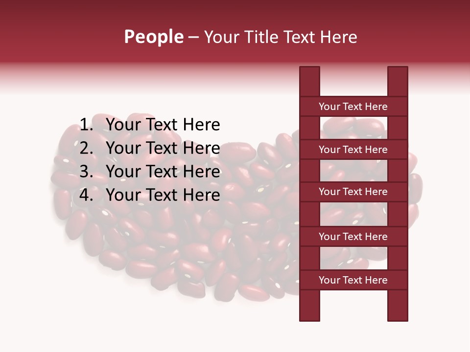 Bunch Of Red Beans Look Like One Big Bean PowerPoint Template