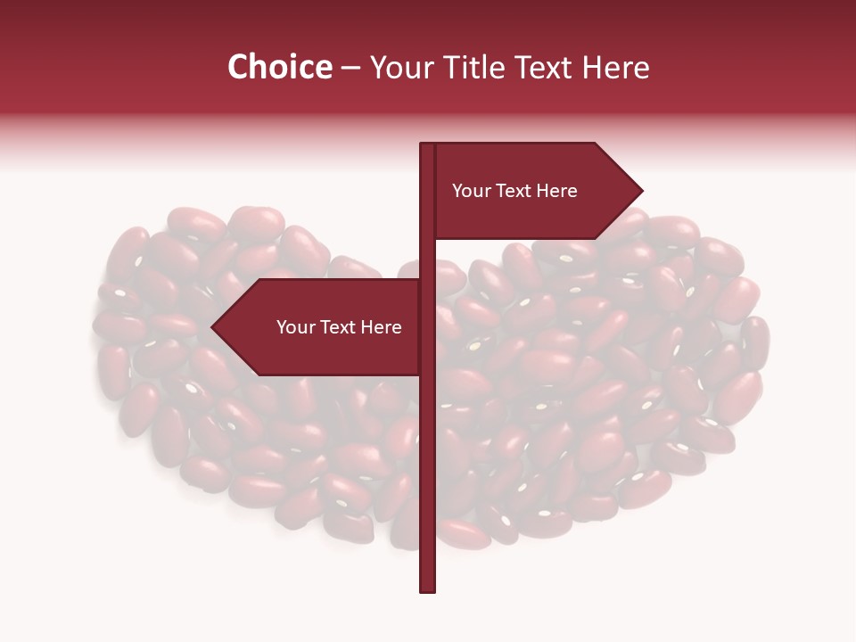 Bunch Of Red Beans Look Like One Big Bean PowerPoint Template