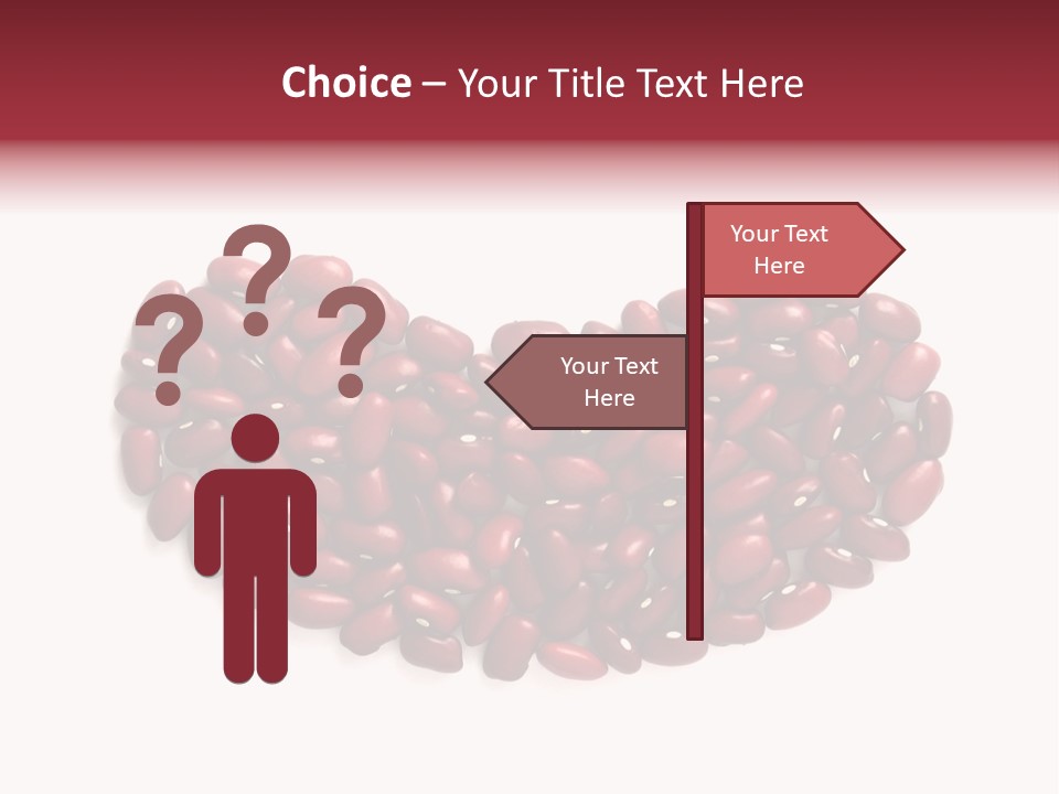 Bunch Of Red Beans Look Like One Big Bean PowerPoint Template