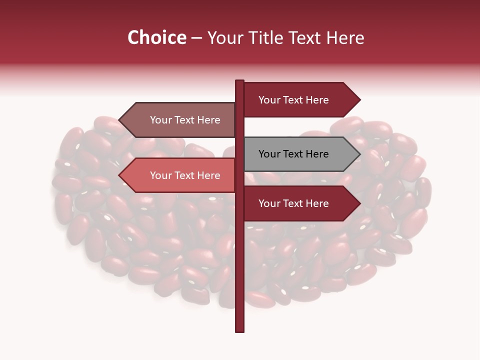 Bunch Of Red Beans Look Like One Big Bean PowerPoint Template
