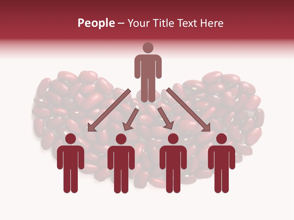 Bunch Of Red Beans Look Like One Big Bean PowerPoint Template