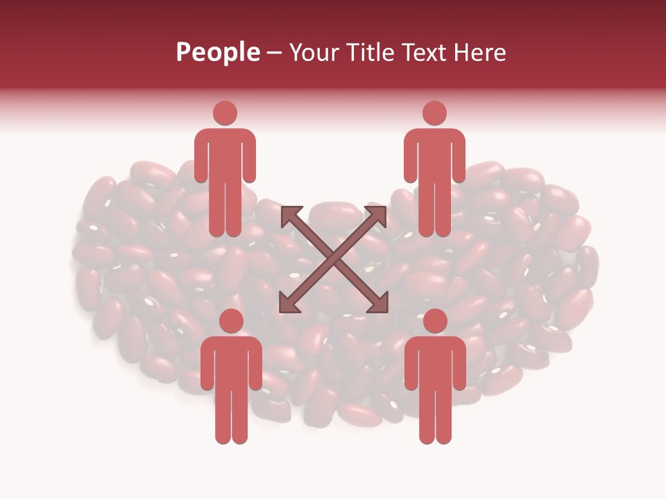 Bunch Of Red Beans Look Like One Big Bean PowerPoint Template