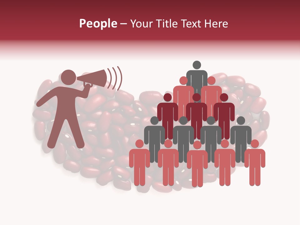 Bunch Of Red Beans Look Like One Big Bean PowerPoint Template