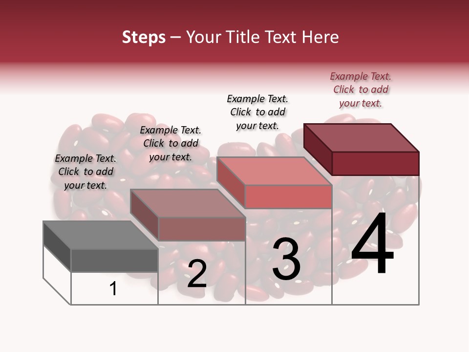 Bunch Of Red Beans Look Like One Big Bean PowerPoint Template