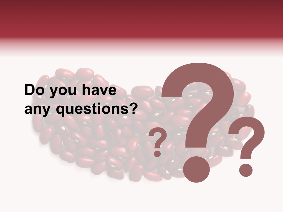 Bunch Of Red Beans Look Like One Big Bean PowerPoint Template