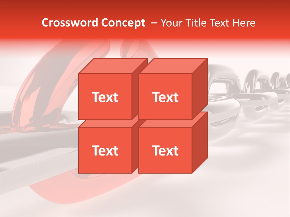 Breaking Chain - 3D Rendering PowerPoint Template