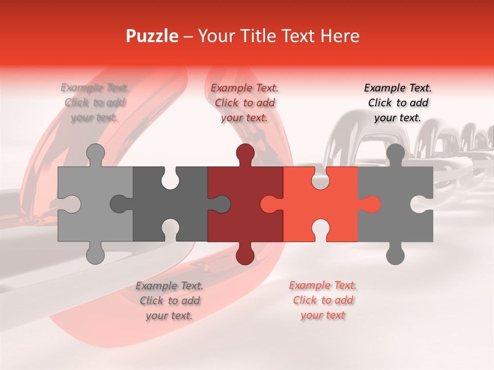 Breaking Chain - 3D Rendering PowerPoint Template