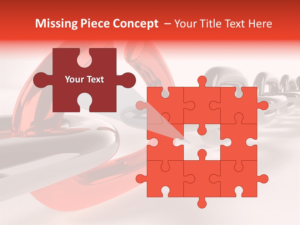 Breaking Chain - 3D Rendering PowerPoint Template
