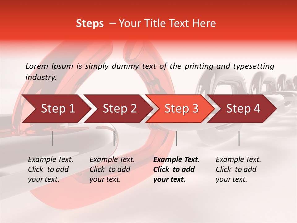 Breaking Chain - 3D Rendering PowerPoint Template