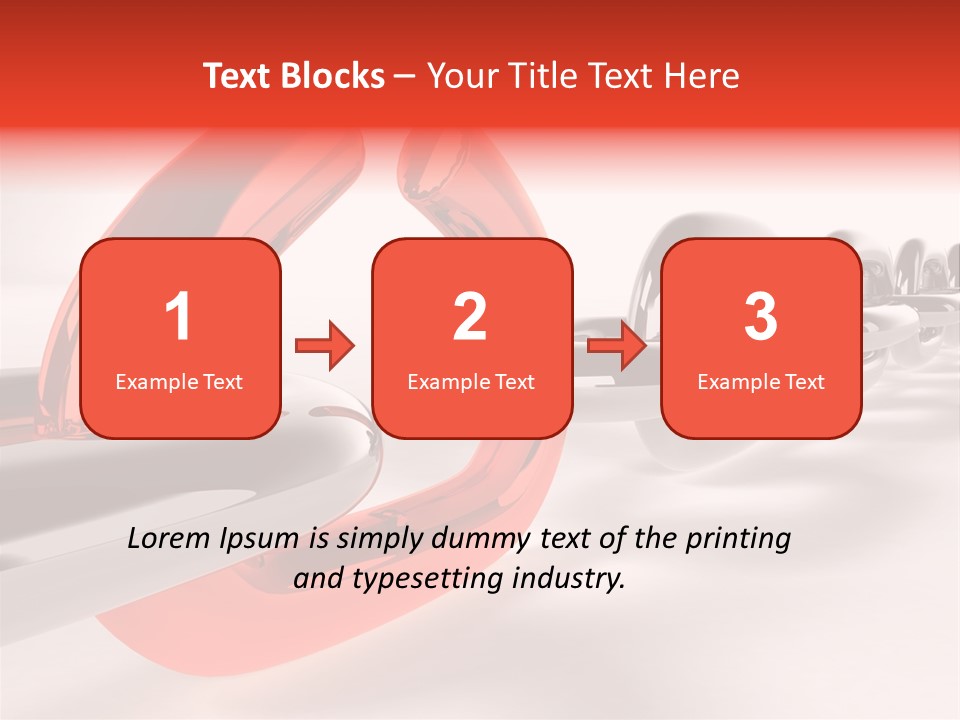 Breaking Chain - 3D Rendering PowerPoint Template