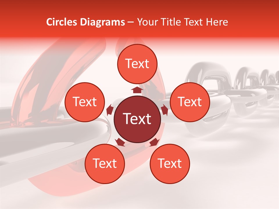 Breaking Chain - 3D Rendering PowerPoint Template