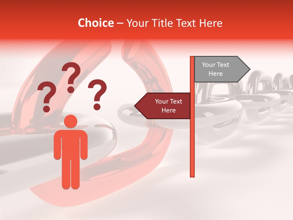 Breaking Chain - 3D Rendering PowerPoint Template