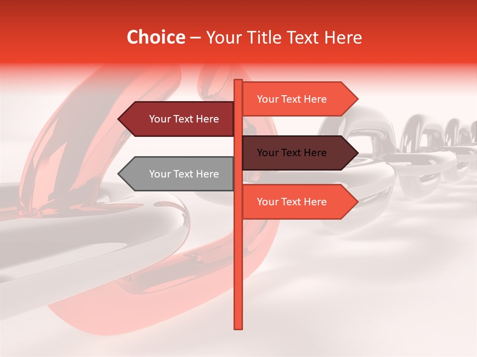 Breaking Chain - 3D Rendering PowerPoint Template