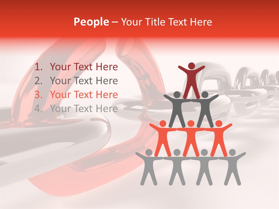 Breaking Chain - 3D Rendering PowerPoint Template