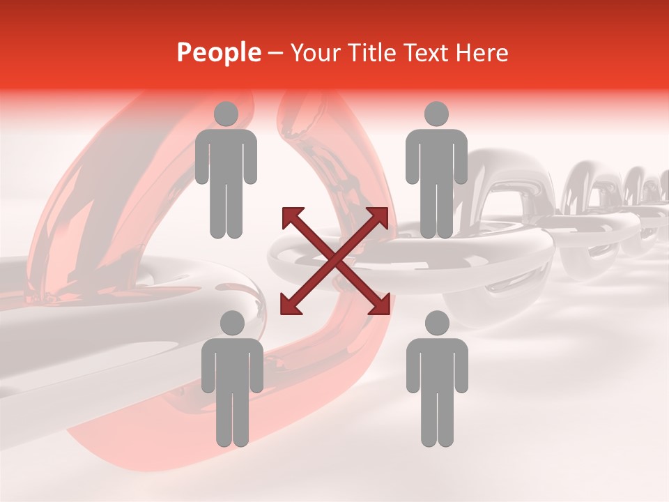 Breaking Chain - 3D Rendering PowerPoint Template