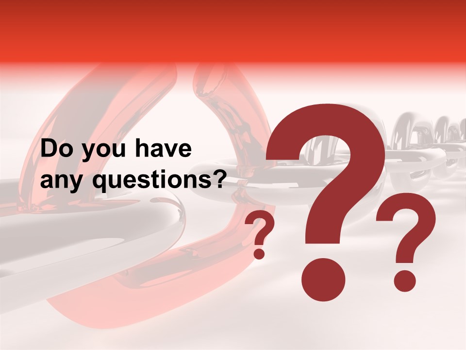 Breaking Chain - 3D Rendering PowerPoint Template