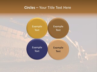 Heavy Drilling Machine On Site Evening Shot PowerPoint Template