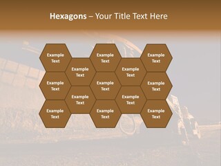 Heavy Drilling Machine On Site Evening Shot PowerPoint Template