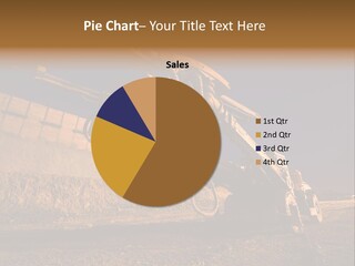 Heavy Drilling Machine On Site Evening Shot PowerPoint Template