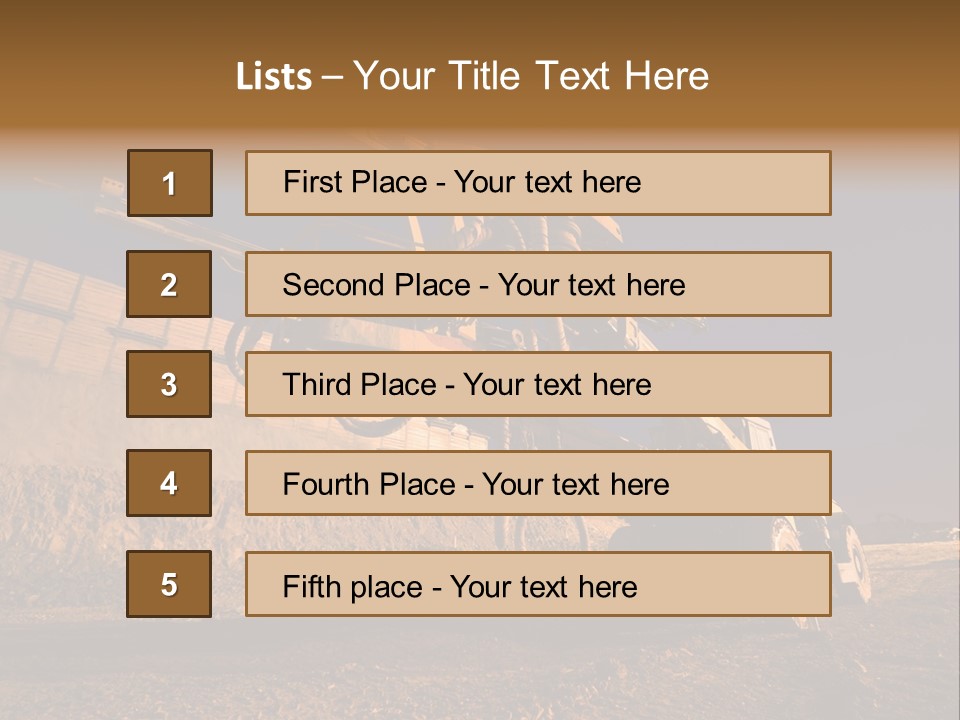 Heavy Drilling Machine On Site Evening Shot PowerPoint Template