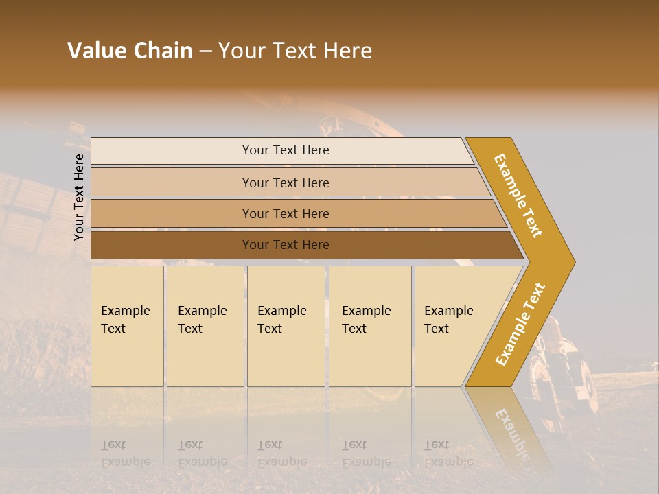 Heavy Drilling Machine On Site Evening Shot PowerPoint Template