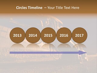 Heavy Drilling Machine On Site Evening Shot PowerPoint Template