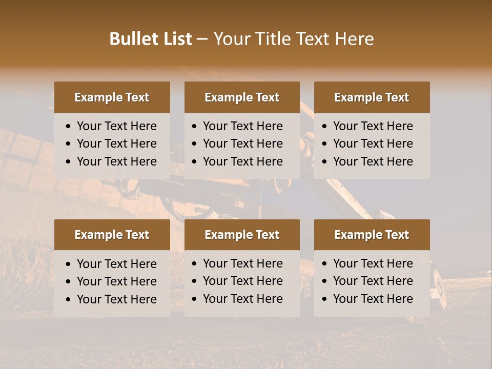 Heavy Drilling Machine On Site Evening Shot PowerPoint Template