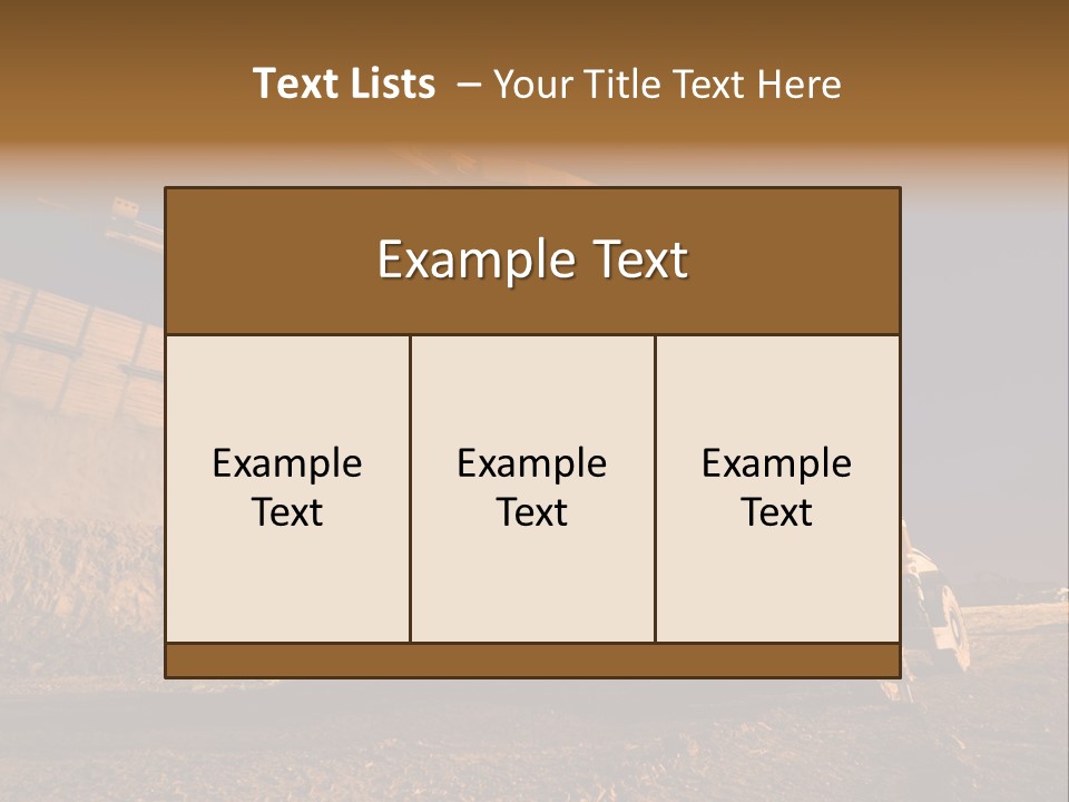 Heavy Drilling Machine On Site Evening Shot PowerPoint Template