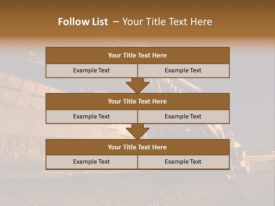 Heavy Drilling Machine On Site Evening Shot PowerPoint Template
