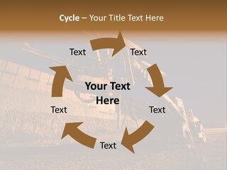 Heavy Drilling Machine On Site Evening Shot PowerPoint Template