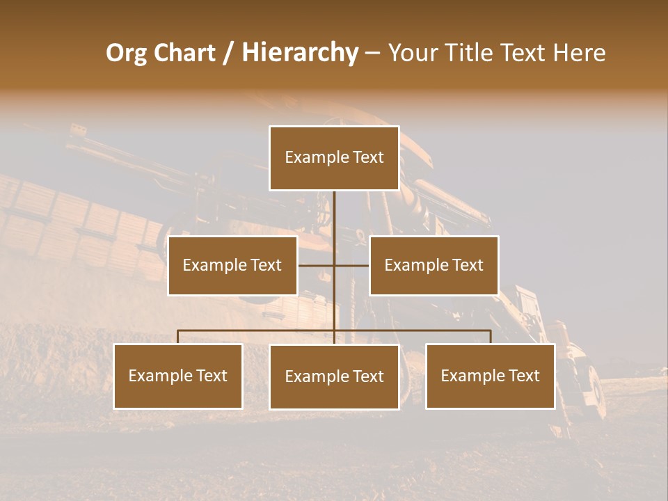 Heavy Drilling Machine On Site Evening Shot PowerPoint Template