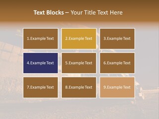 Heavy Drilling Machine On Site Evening Shot PowerPoint Template