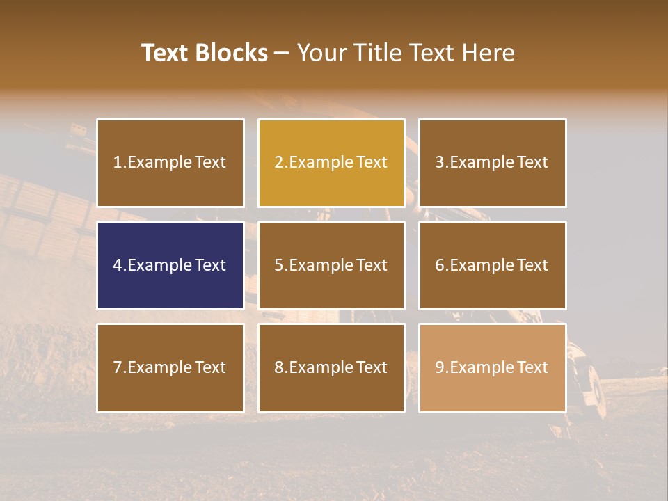 Heavy Drilling Machine On Site Evening Shot PowerPoint Template
