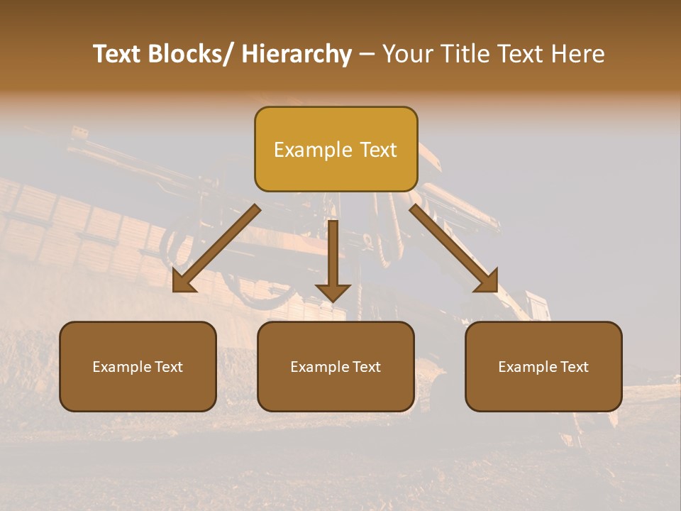 Heavy Drilling Machine On Site Evening Shot PowerPoint Template