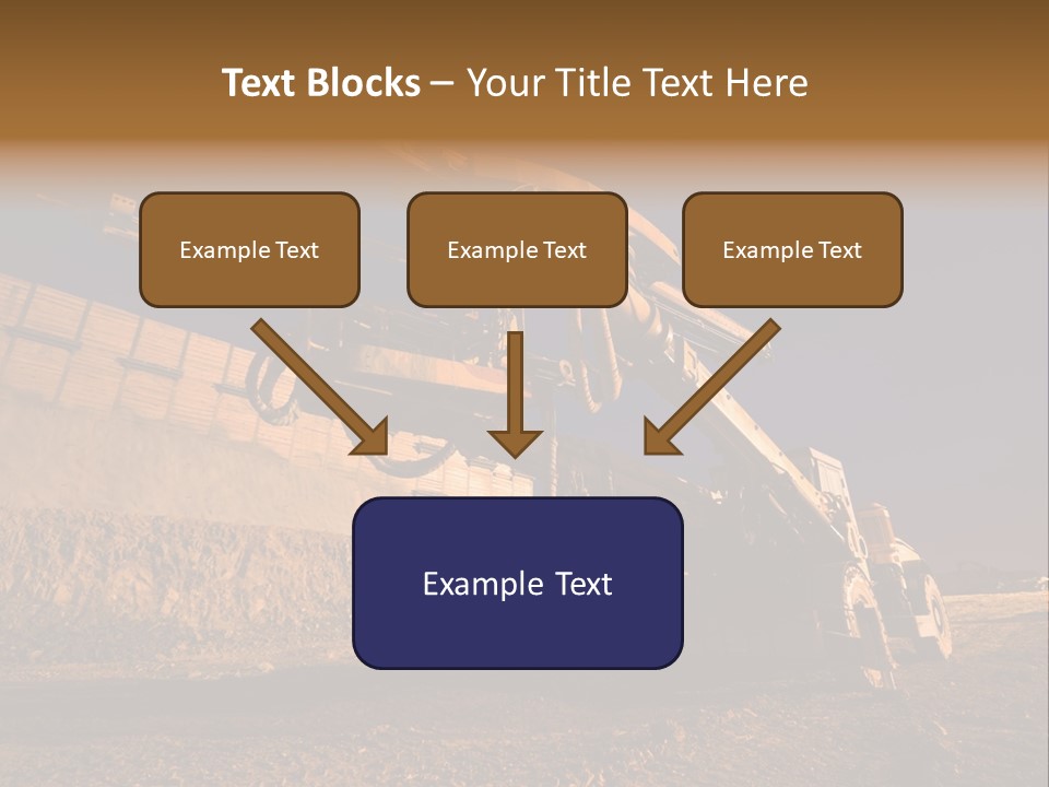 Heavy Drilling Machine On Site Evening Shot PowerPoint Template