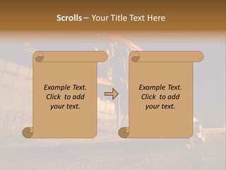 Heavy Drilling Machine On Site Evening Shot PowerPoint Template