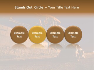 Heavy Drilling Machine On Site Evening Shot PowerPoint Template