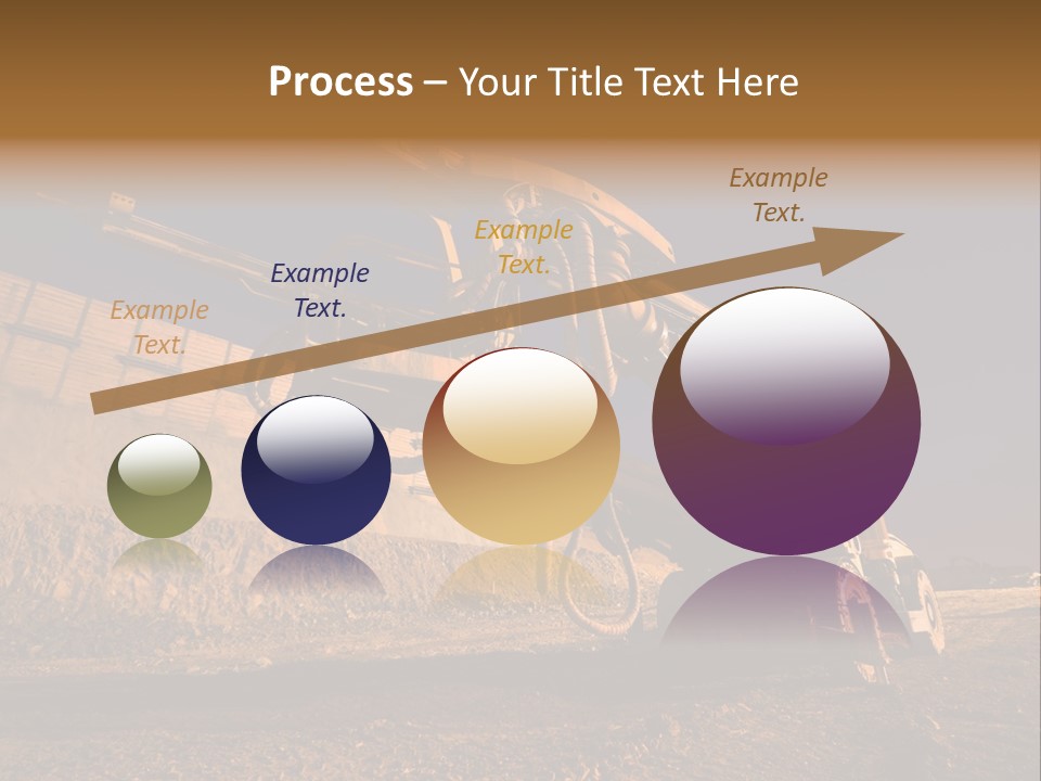 Heavy Drilling Machine On Site Evening Shot PowerPoint Template