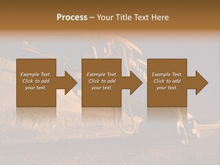 Heavy Drilling Machine On Site Evening Shot PowerPoint Template