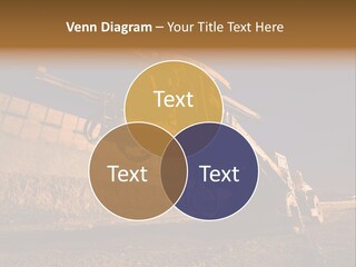 Heavy Drilling Machine On Site Evening Shot PowerPoint Template